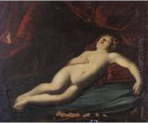 A Sleeping Cupid by Guido Reni