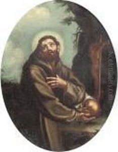 St. Francis Holding A Skull