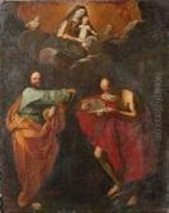 Madonna In Gloria Con I Santi Tommaso E Girolamo by Guido Reni