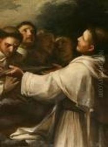 Dominican Saint With Flowers by Guido Reni