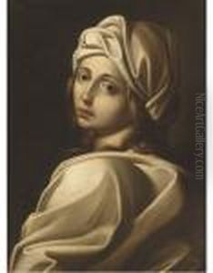 Portrait Of A Girl, Bust-length, In A White Headdress