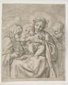 The Holy Family With St. Clair The Holy Family With St. Clair