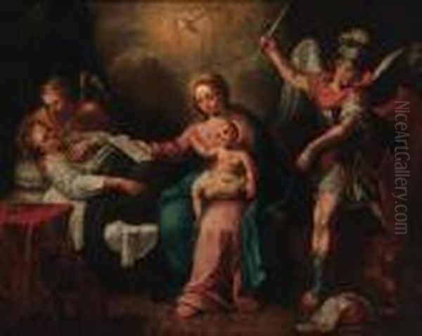 The Death Of The Virgin, 
Education Of The Infant Christ And Saintmichael Vanquishing Evil - view 1