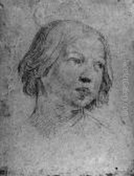 The Head Of A Child Inclined To The Right - view 1