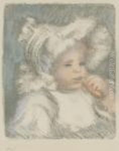 L'enfant Au Biscuit by Pierre Auguste Renoir