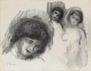 La Pierre Au Trois Croquis by Pierre Auguste Renoir