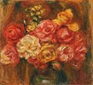 Bouquet De Roses by Pierre Auguste Renoir