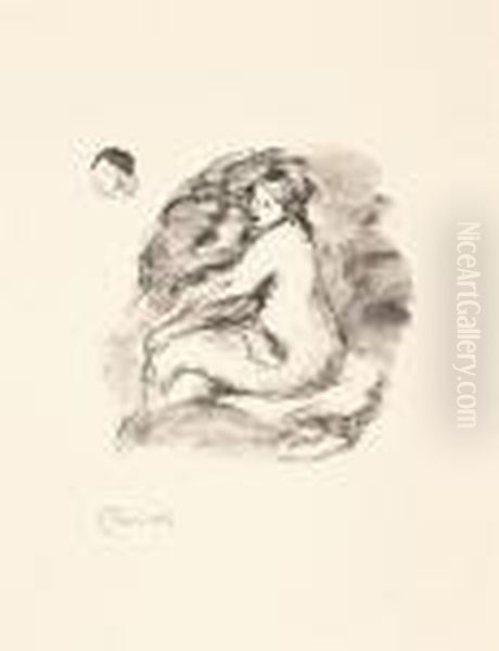 Etude De Femme Nue Assise - view 1
