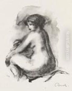 Etude De Femme Nue Assise