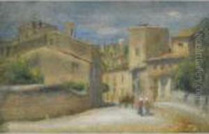 Rue A Villeneuve-les-avignon by Pierre Auguste Renoir