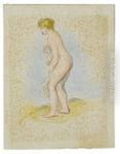 Baigneuse, Debout, En Pied by Pierre Auguste Renoir