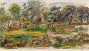 Paysage Aux Environs De Cagnes