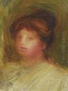 Portrait De Femme by Pierre Auguste Renoir