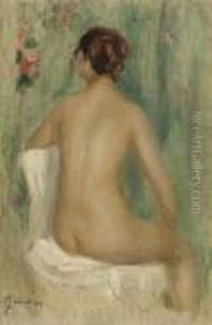 Nu Assis, De Dos by Pierre Auguste Renoir