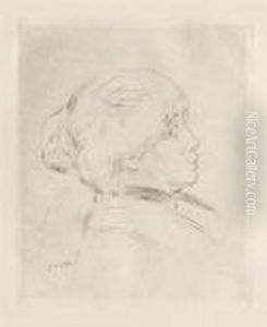Berthe Morisot by Pierre Auguste Renoir