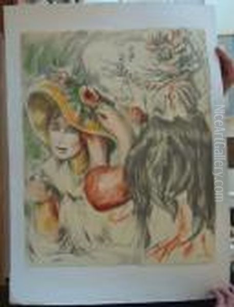 Jeunes Filles Au Chapeau - view 1