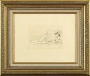 "femme Nue Couchee" by Pierre Auguste Renoir