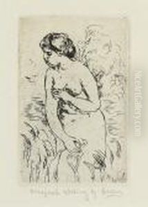 Baigneuse Debout A Mes Jambes by Pierre Auguste Renoir