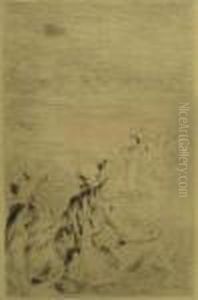 Sur La Plage A Berneval by Pierre Auguste Renoir