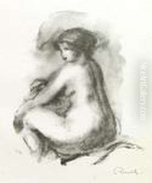 Etude De Femme Nue, Assise, From L'albumdes Douze Lithographies - view 1