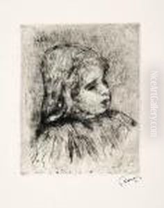 Claude Renoir, De Trois-quarts A Droite by Pierre Auguste Renoir
