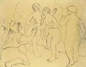 Etude Pour Le Jugement De Paris by Pierre Auguste Renoir