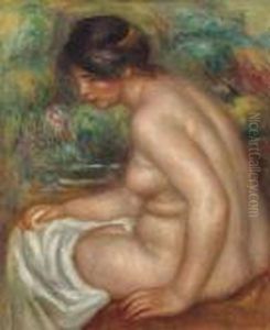 Baigneuse Assise by Pierre Auguste Renoir