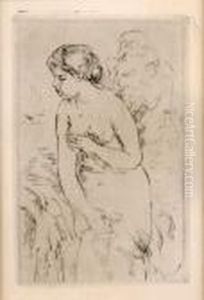Baigneuse Debout, A Mi-jambes by Pierre Auguste Renoir