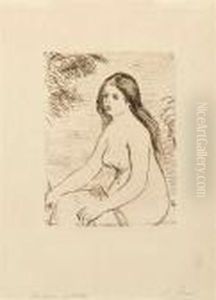 Baigneuse Assise by Pierre Auguste Renoir