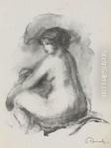 Etude De Femme Nue,
Assise by Pierre Auguste Renoir