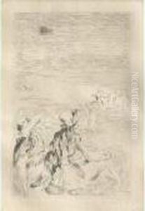 Sur La Plage, A Berneval by Pierre Auguste Renoir