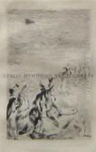 Sur La Plage A Berneval by Pierre Auguste Renoir
