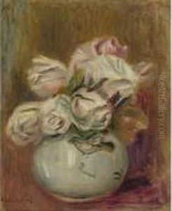 Roses Blanches by Pierre Auguste Renoir
