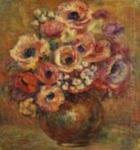Vase De Fleurs by Pierre Auguste Renoir