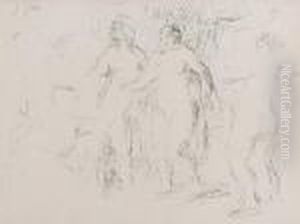 Les Baigneuses Or Jugement De Paris by Pierre Auguste Renoir