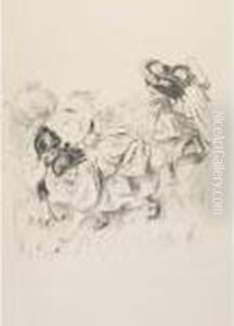 Les Enfants Jouant A La Balle by Pierre Auguste Renoir