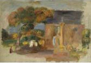 Paysage De Bretagne - Maison Et Calvaire