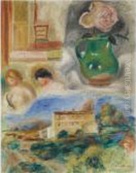 Paysage Et Tetes De Femmes - view 1