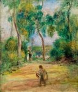 Personen Im Park by Pierre Auguste Renoir