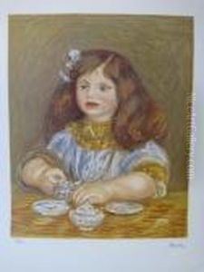 Portrait De Fille by Pierre Auguste Renoir