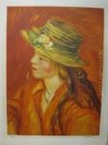 Femme Au Chapeau De Profil