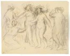 Etude Pour "le Jugement De Paris" by Pierre Auguste Renoir