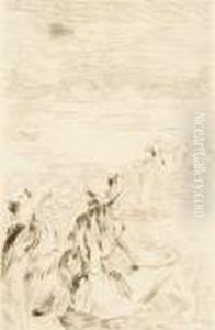 Sur La Plage A Berneval by Pierre Auguste Renoir