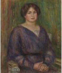 Portrait De Mme Louis Prat by Pierre Auguste Renoir