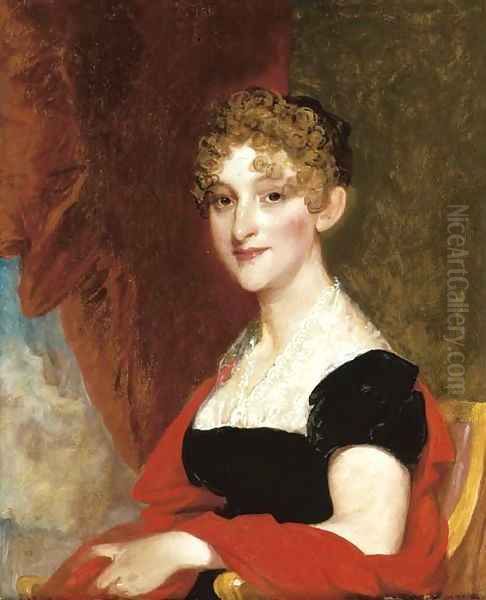 Portrait of Mrs. John Bartlett (1769-1839), half-length, seated in a gilt armchair - view 1