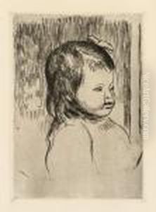 Buste D'enfant Tourne A Droite Buste D'enfant Tourne A Droite