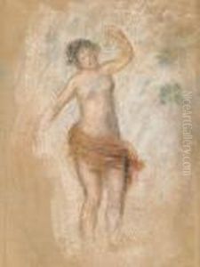 Faunesse Dansant: Etude Pour Oedipe-roi by Pierre Auguste Renoir