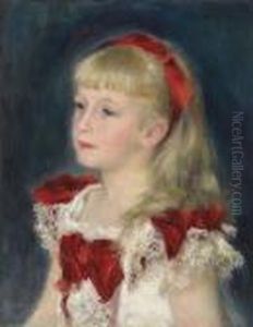 Mademoiselle Grimprel Au Ruban Rouge (helene Grimprel)