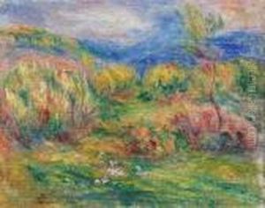 Pejzaz Z Okolic Cagnes-sur-mer by Pierre Auguste Renoir