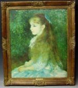 Portrait Eines Madchens by Pierre Auguste Renoir